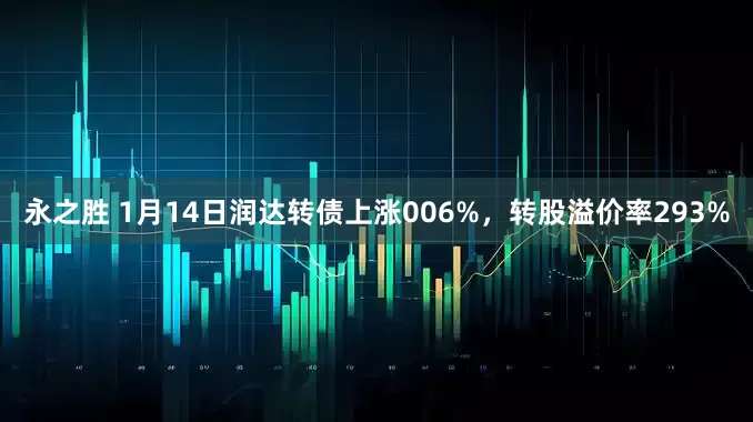 永之胜 1月14日润达转债上涨006%，转股溢价率293%